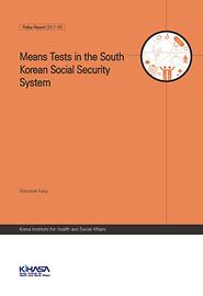 Means Tests in the South Korean Social Security System