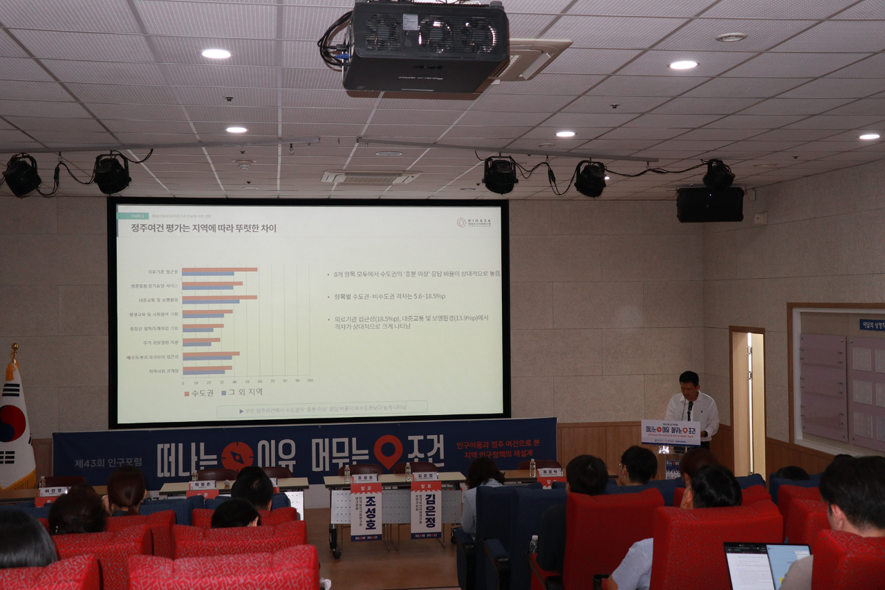 제43회 인구포럼 | 인구이동과 정주 여건으로 본 지역 인구정책의 재설계-11