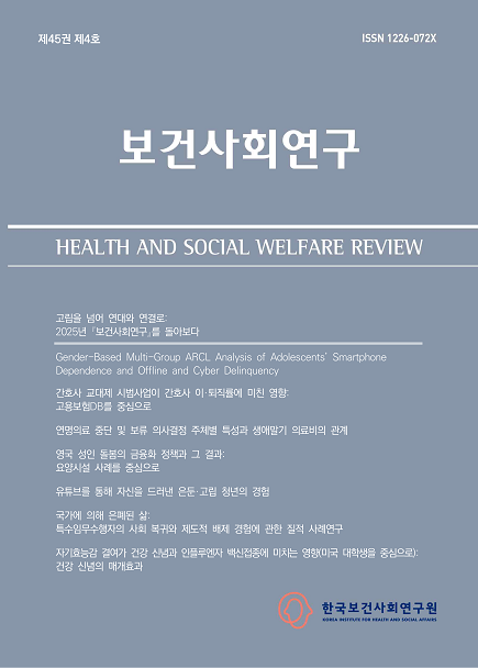 보건사회연구 표지